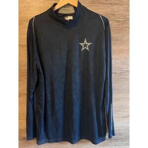 Dallas Cowboys Men Pullover sz XL NEW Long sleeves football Navy blue